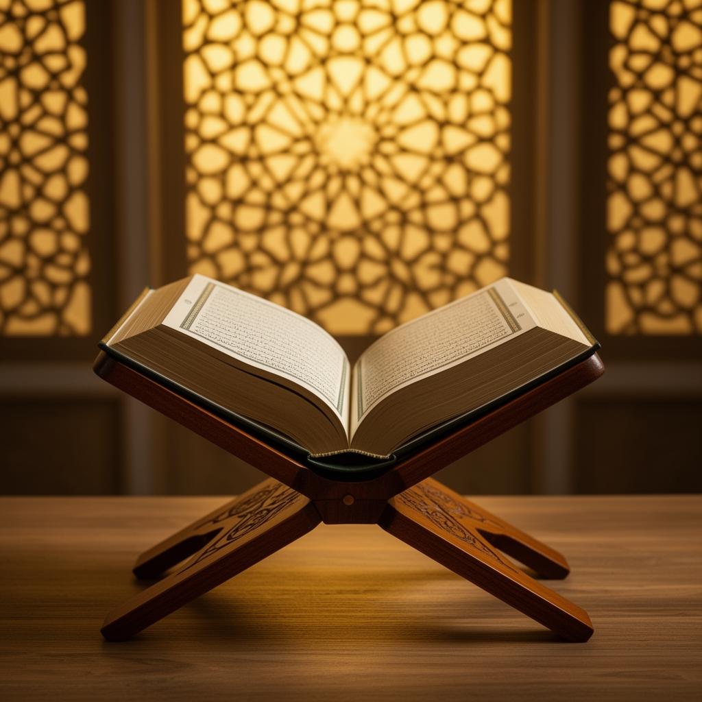 Quran representing Islamic rulings